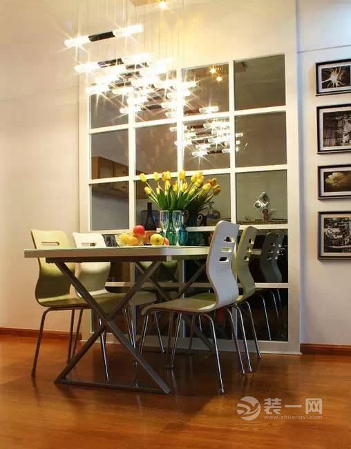 沈阳130平米三室两厅婚房装修 弧形电视墙设计