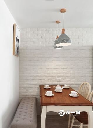 狭长餐厅装修效果图 乡村风格两室两厅小户型