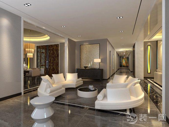 现代简约风格客厅装修设计效果图