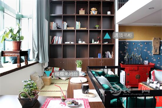 新中式风格loft装修效果图