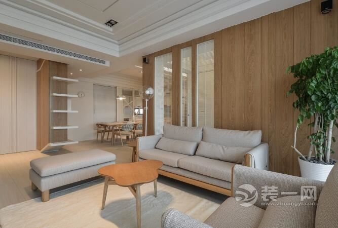 北欧风格小户型装修效果图 奶茶色系案例设计欣赏