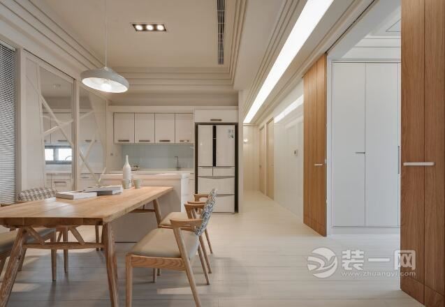 北欧风格小户型装修效果图 奶茶色系案例设计欣赏